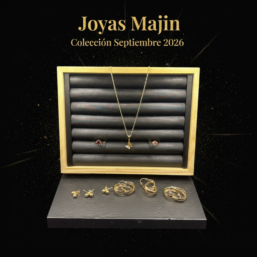 Mini Lote Anillos, Collar y Argollas Variadas Bañadas en Oro