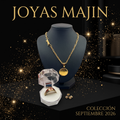 Combi Collar Medallón, Anillo y Aretes Bañados en Oro