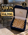 Pack Mayorista | 20 Pares de Aros de Bolita 5mm – $14.990