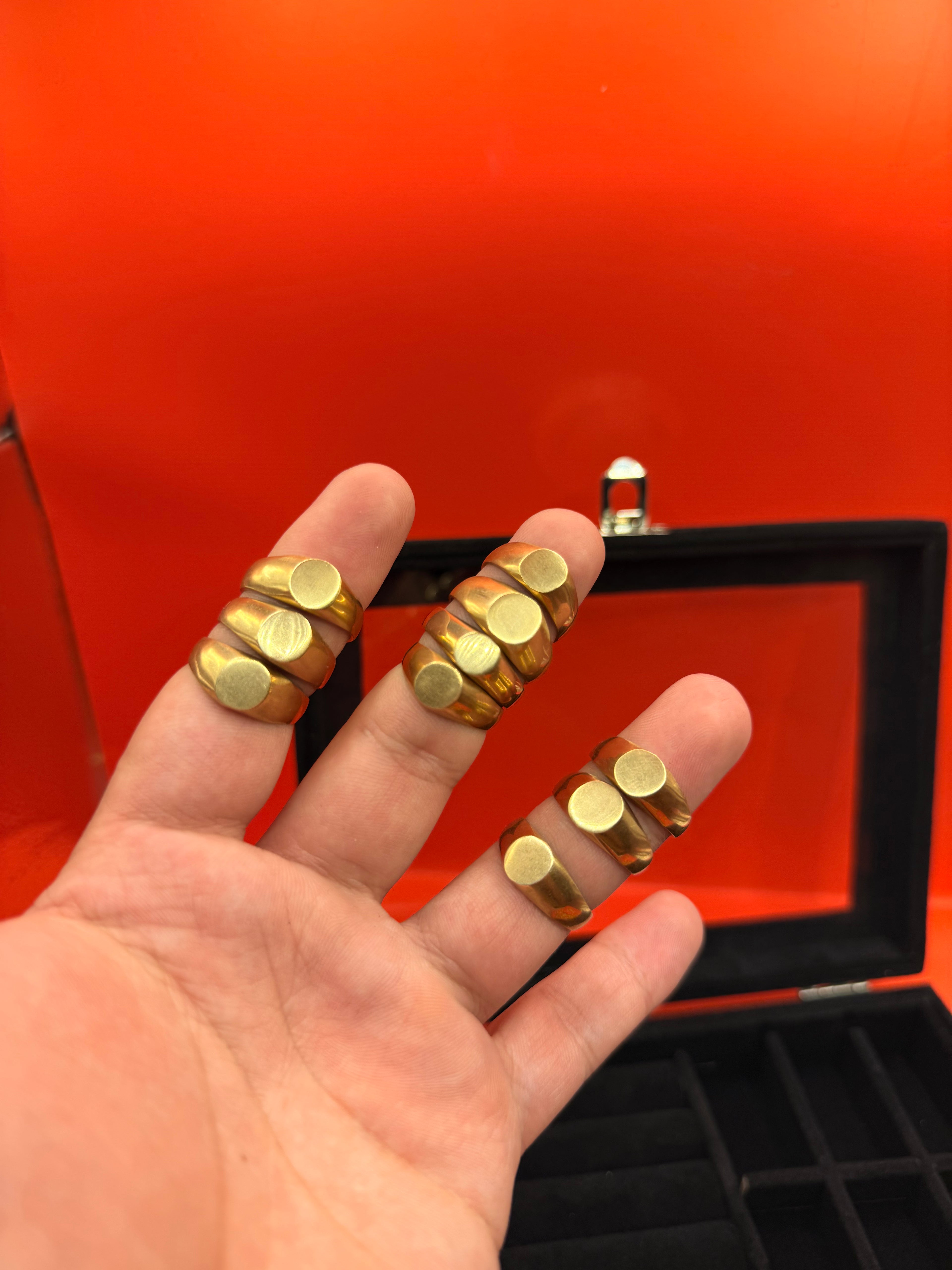 Pack Emprendedor Anillos Sello 18K + Aros de Regalo 🎁 | Joyas Majinn