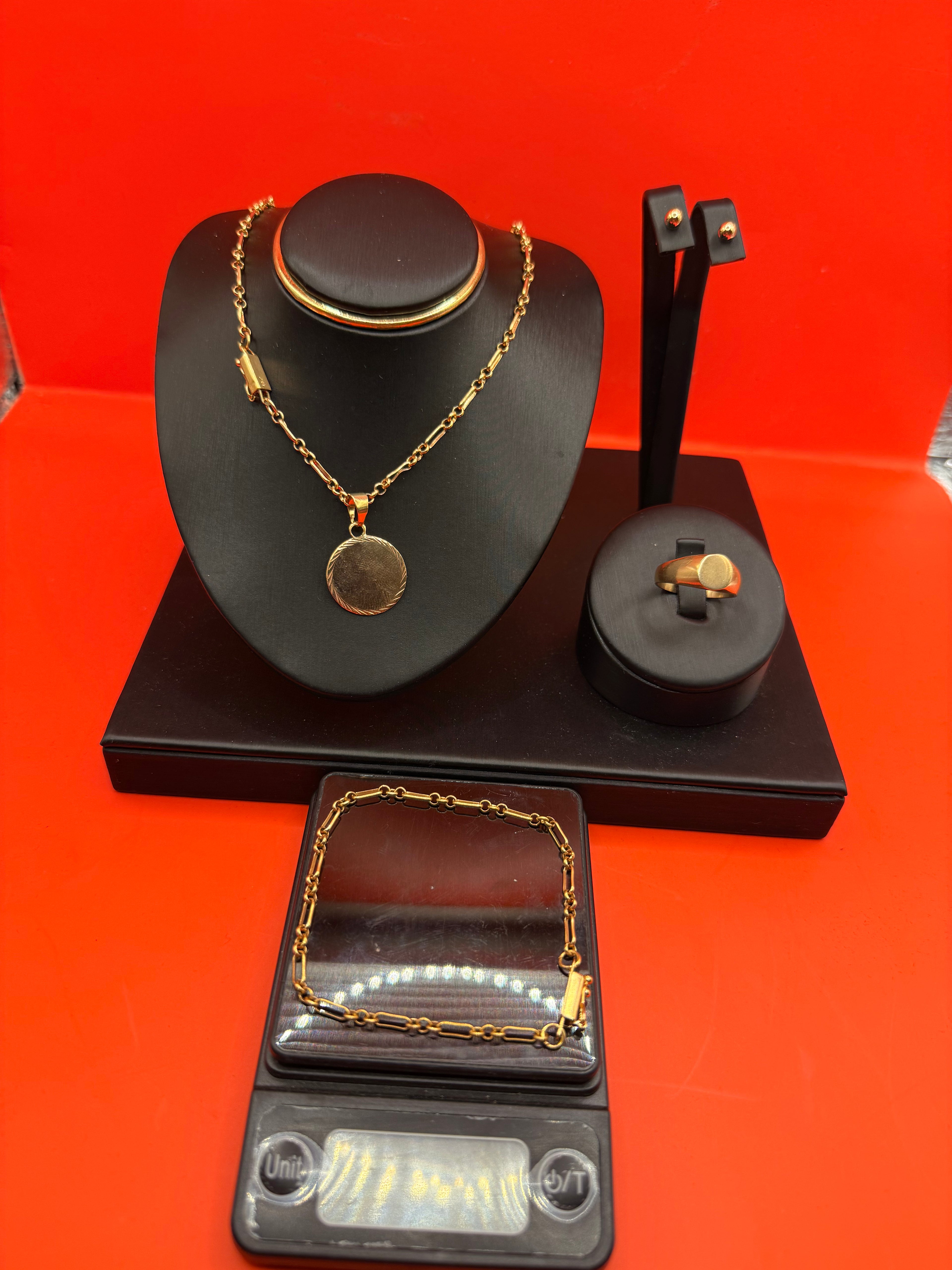 Set Exclusivo Bañado en Oro Nacional 18K